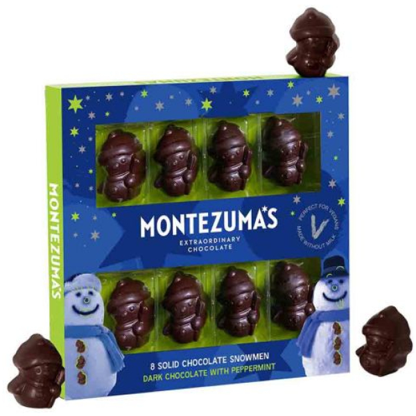 Montezumas Chocolate Snowmen - Dark Chocolate With Peppermint