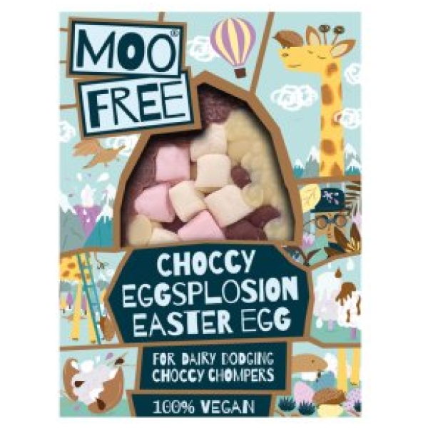 Moo Free Choccy Eggsplosion Easter Egg 80g