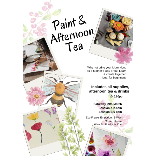 Paint & Afternoon Tea- Saturday 29th March, 2-4pm